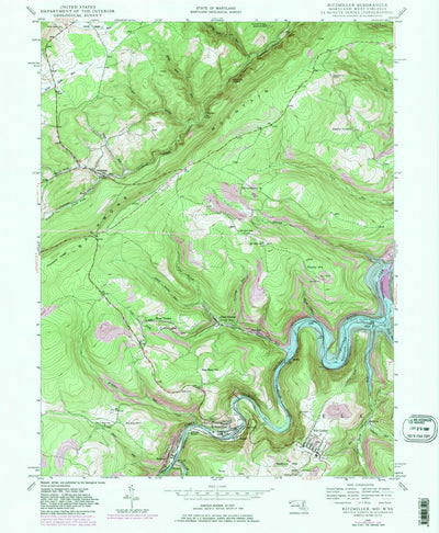 United States Geological Survey Kitzmiller, MD-WV (1948, 24000-Scale) digital map