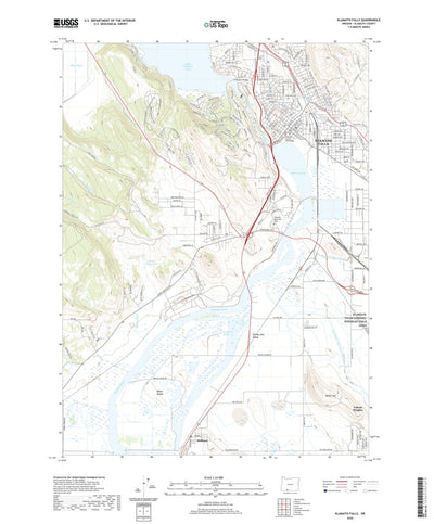 United States Geological Survey Klamath Falls, OR (2020, 24000-Scale) digital map