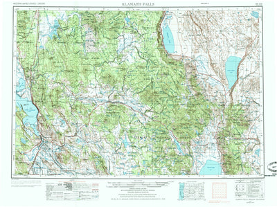 United States Geological Survey Klamath Falls, OR-CA (1955, 250000-Scale) digital map