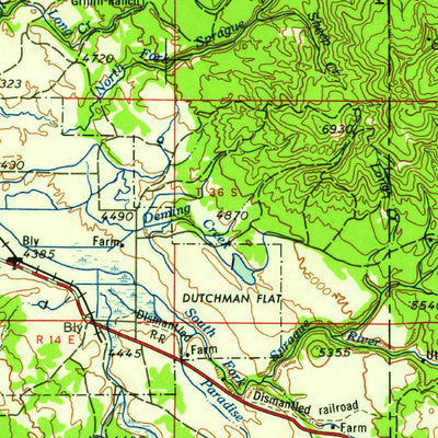 United States Geological Survey Klamath Falls, OR-CA (1958, 250000-Scale) digital map