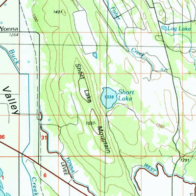 United States Geological Survey Klamath Falls, OR-CA (1991, 100000-Scale) digital map