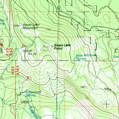United States Geological Survey Klamath Falls, OR-CA (1991, 100000-Scale) digital map