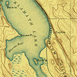 United States Geological Survey Klamath Falls W, OR-CA (1894, 250000-Scale) digital map