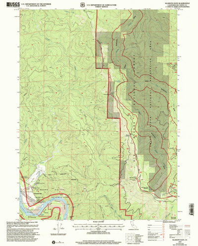 United States Geological Survey Klamath Glen, CA (1997, 24000-Scale) digital map