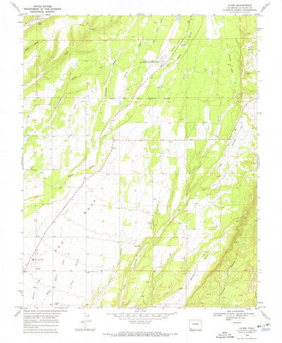 United States Geological Survey Kline, CO (1968, 24000-Scale) digital map