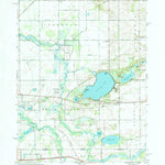 United States Geological Survey Klinger Lake, MI-IN (1972, 24000-Scale) digital map