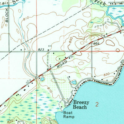 United States Geological Survey Klinger Lake, MI-IN (1972, 24000-Scale) digital map