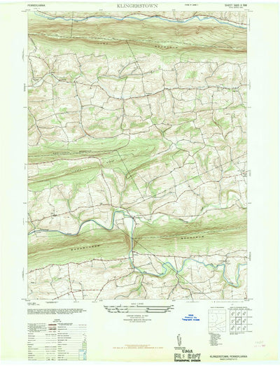United States Geological Survey Klingerstown, PA (1947, 24000-Scale) digital map