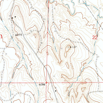 United States Geological Survey Klodt Reservoir, WY (1972, 24000-Scale) digital map