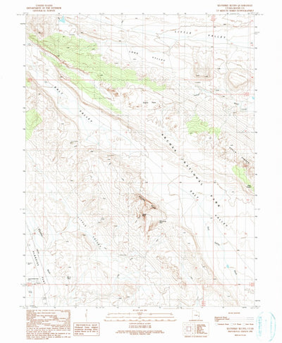United States Geological Survey Klondike Bluffs, UT (1991, 24000-Scale) digital map