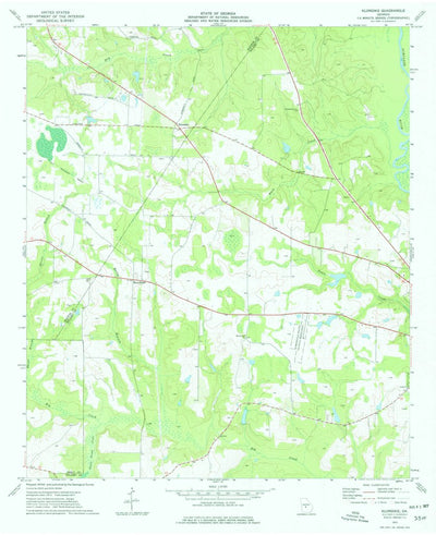 United States Geological Survey Klondike, GA (1973, 24000-Scale) digital map
