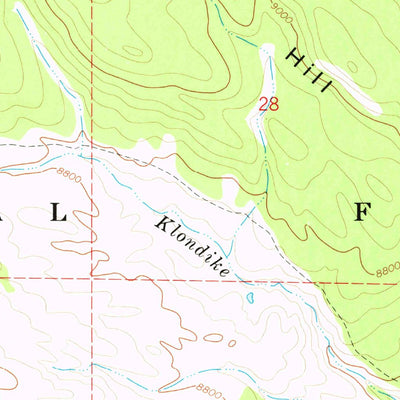 United States Geological Survey Klondike Hill, WY (1967, 24000-Scale) digital map