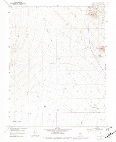 United States Geological Survey Klondike, NV (1970, 24000-Scale) digital map