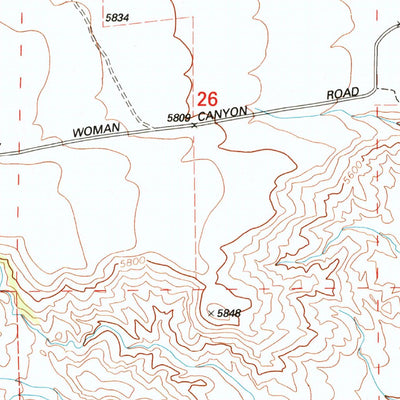 United States Geological Survey Klondike Ranch, WY (1993, 24000-Scale) digital map