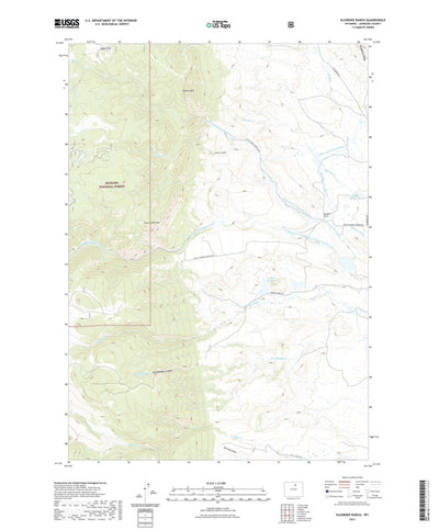 United States Geological Survey Klondike Ranch, WY (2021, 24000-Scale) digital map