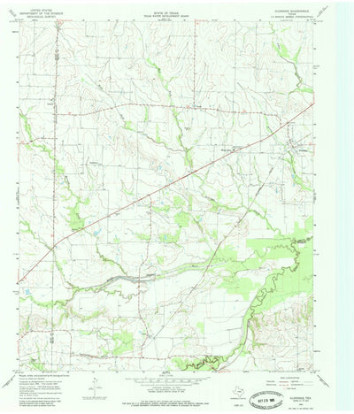 United States Geological Survey Klondike, TX (1964, 24000-Scale) digital map