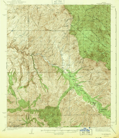 United States Geological Survey Klondyke, AZ (1943, 62500-Scale) digital map