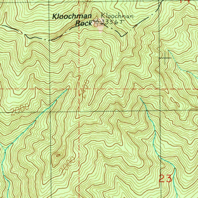 United States Geological Survey Kloochman Rock, WA (1990, 24000-Scale) digital map