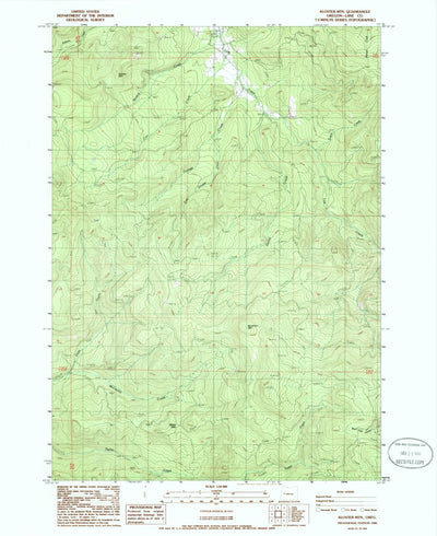 United States Geological Survey Kloster Mountain, OR (1986, 24000-Scale) digital map