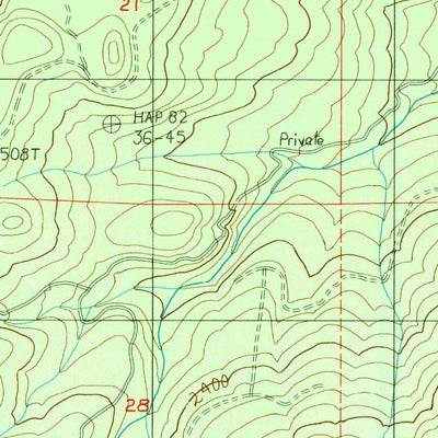 United States Geological Survey Kloster Mountain, OR (1986, 24000-Scale) digital map