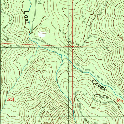 United States Geological Survey Kloster Mountain, OR (1986, 24000-Scale) digital map