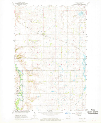 United States Geological Survey Kloten, ND (1967, 24000-Scale) digital map