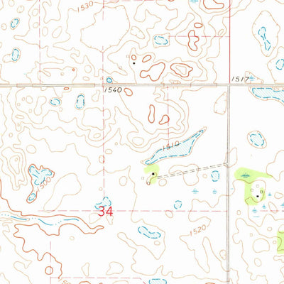 United States Geological Survey Kloten, ND (1967, 24000-Scale) digital map