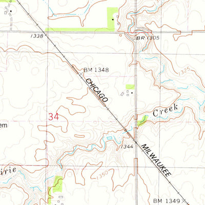 United States Geological Survey Kloucek Lake, SD (1978, 24000-Scale) digital map