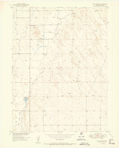 United States Geological Survey Klug Ranch, CO (1951, 24000-Scale) digital map