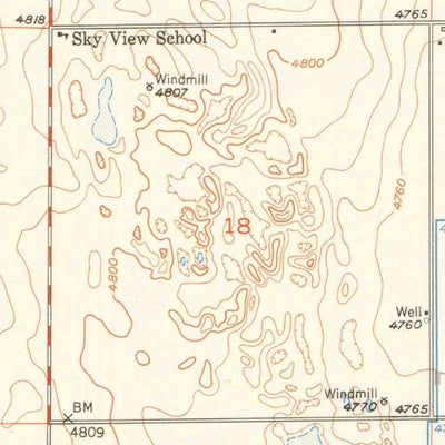 United States Geological Survey Klug Ranch, CO (1951, 24000-Scale) digital map