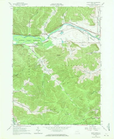 United States Geological Survey Knapp Creek, NY (1961, 24000-Scale) digital map