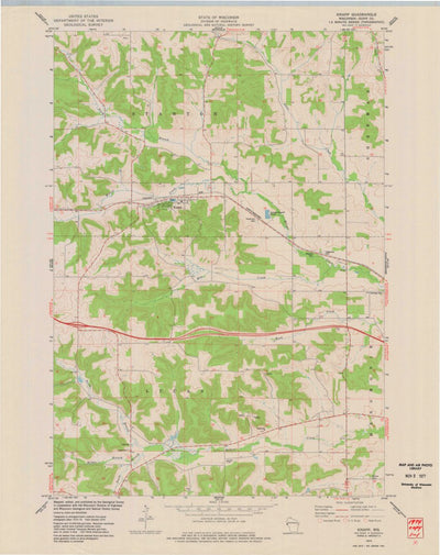 United States Geological Survey Knapp, WI (1974, 24000-Scale) digital map