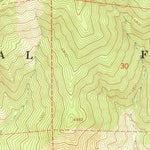 United States Geological Survey Kneecap Ridge, CA (1967, 24000-Scale) digital map