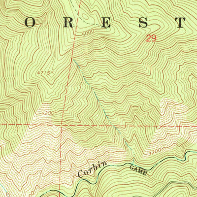 United States Geological Survey Kneecap Ridge, CA (1967, 24000-Scale) digital map