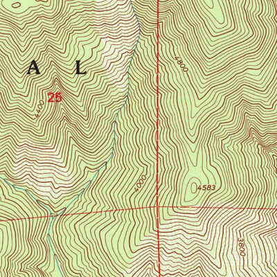 United States Geological Survey Kneecap Ridge, CA (1996, 24000-Scale) digital map