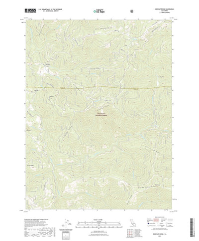 United States Geological Survey Kneecap Ridge, CA (2021, 24000-Scale) digital map