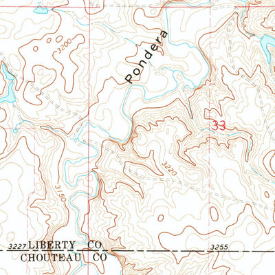United States Geological Survey Knees NE, MT (1970, 24000-Scale) digital map