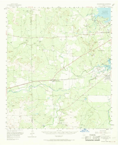 United States Geological Survey Knickerbocker, TX (1957, 62500-Scale) digital map