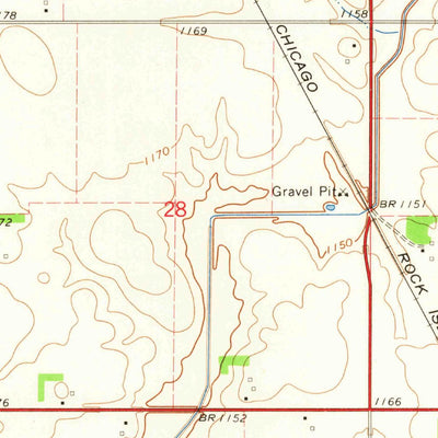 United States Geological Survey Knierim, IA (1965, 24000-Scale) digital map