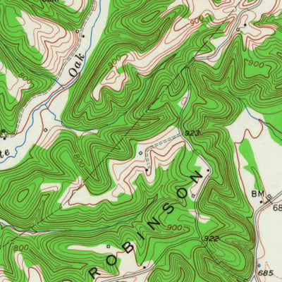 United States Geological Survey Knifley, KY (1954, 24000-Scale) digital map