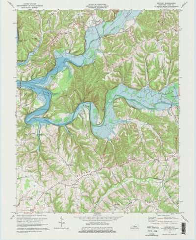 United States Geological Survey Knifley, KY (1970, 24000-Scale) digital map