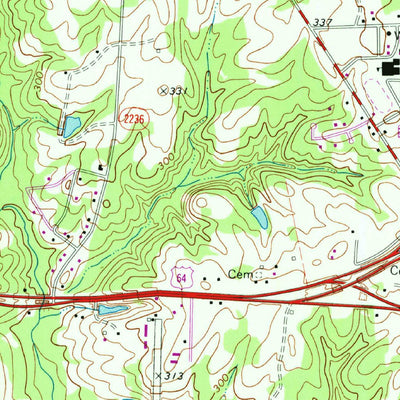 United States Geological Survey Knightdale, NC (1967, 24000-Scale) digital map