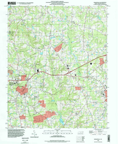 United States Geological Survey Knightdale, NC (1993, 24000-Scale) digital map
