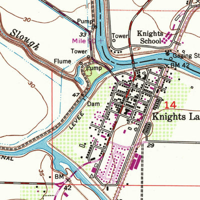 United States Geological Survey Knights Landing, CA (1952, 24000-Scale) digital map