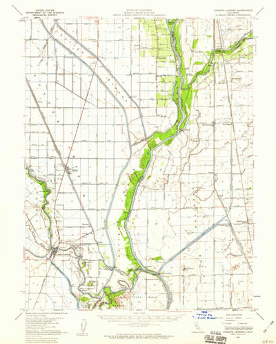 United States Geological Survey Knights Landing, CA (1952, 62500-Scale) digital map