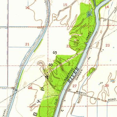 United States Geological Survey Knights Landing, CA (1952, 62500-Scale) digital map