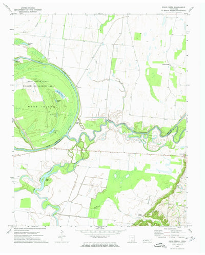United States Geological Survey Knob Creek, TN (1972, 24000-Scale) digital map