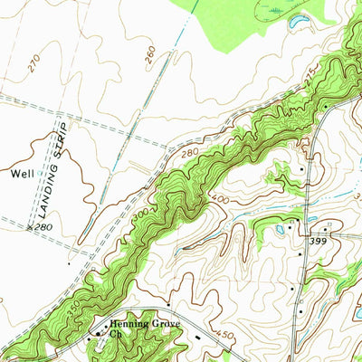United States Geological Survey Knob Creek, TN (1972, 24000-Scale) digital map