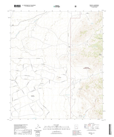 United States Geological Survey Knob Hill, AZ (2021, 24000-Scale) digital map