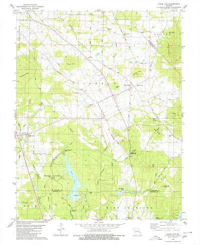 United States Geological Survey Knob Lick, MO (1980, 24000-Scale) digital map